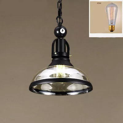 Vintage Pool Billiard Snooker Table Light Pendant Lights Lamp Bar Chandelier • $107.99