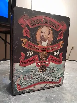 Vintage Jack Daniels 1904 Gold Medal No.7 Tennessee Whiskey Large Tin Box Hinged • $0.99