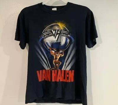 Van Halen 5150 US Tour Vintage Concert Tour 1986 Shirt M Poly Cotton Blend • $54.99