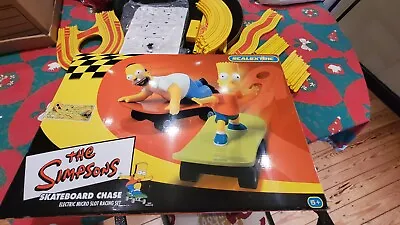 Scalextric The Simpsons Skateboard Chase - Full Set And Spare Track • £29