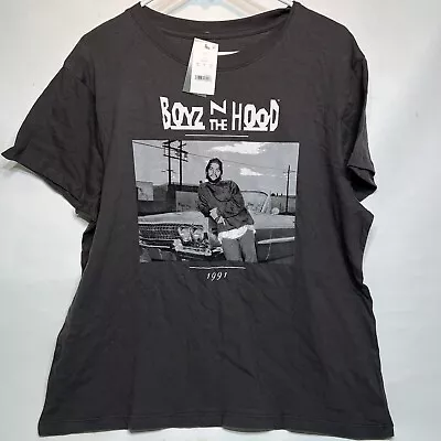 Boyz N The Hood Cube T-Shirt Womens XL Charcoal Gray BNWT NWA Compton Singleton • $12.74