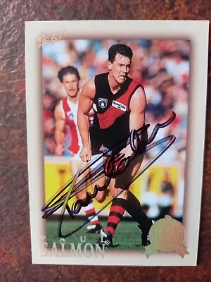 Essendon Bombers - Paul Salmon Signed Afl Select 2012 Hall Of Fame Card • $35.99