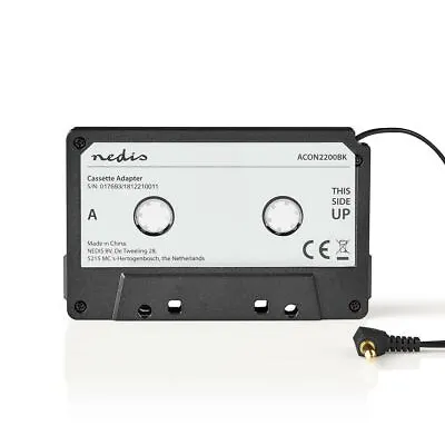 CAR AUDIO TAPE CASSETTE ADAPTER IPHONE IPOD MP3 CD RADIO NANO 3.5mm JACK AUX • £9.72