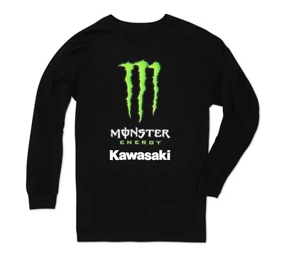 Monster Energy Kawasaki KX Long Sleeve Tee T-Shirt In Black All Sizes Small-3XL • $35.95