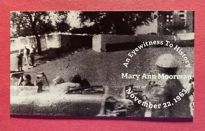 Signed Mary Ann Moorman Business Card- Jfk Assassination Witness • $51.27