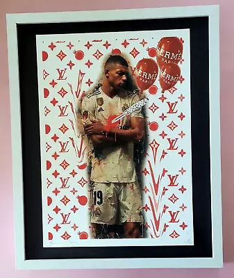 Death NYC Large Framed 16x20in Pop Art Certified Kylian Mbappe Real Madrid 4K • $250