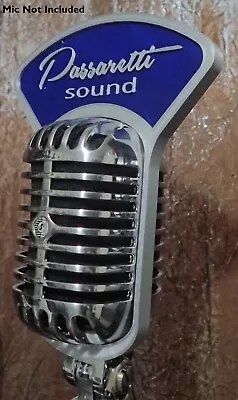£74.50 • Buy Custom Martini Style Flag For Shure Super 55 Vintage Elvis Microphone 