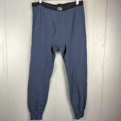 Duofold Thermal Base Layer Pants Mens XL Blue Bottom Long John Wool Blend • $19.99