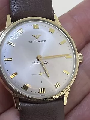 Vintage Wittnauer  10 K Gold Filed Case Automatic Mens Watch • $149.99