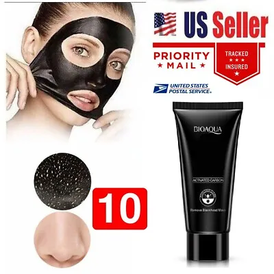 10 Tube BIOAQUA Black Mud Face Mask Blackhead Remover Deep Cleansing Peel Acne • $16.99