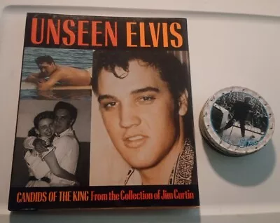 Rare Unseen Elvis Candid Photos First Edition Book Jim Curtin Book + Coaster Set • $22