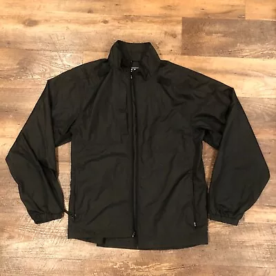 5.11 Tactical Mens Black Packable Windbreaker Rain Resistant Jacket Sz S USED • $25.02