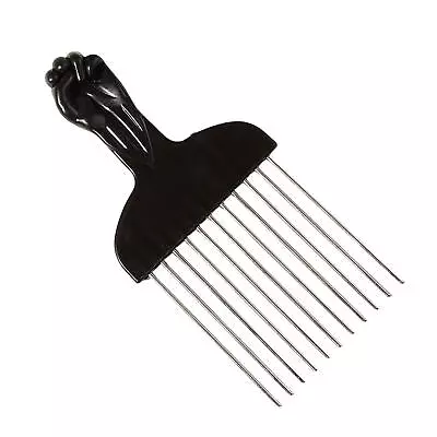 Metal Hair Pick Afro Hair Afro Combs Fist Hairdressing Styling Tool Curly Hair • $7.04
