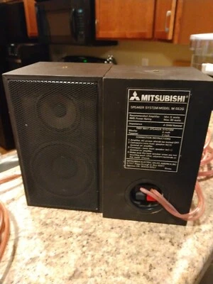 $20 • Buy Mitsubishi M-s52g Speakers Wall Mount Or Bookshelf 30w Two-way Tweeter Woofer