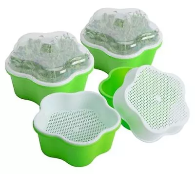  4 Pack Seed Sprouter Tray - Nursery Tray Seed Germination Propagation Trays  • $28.60