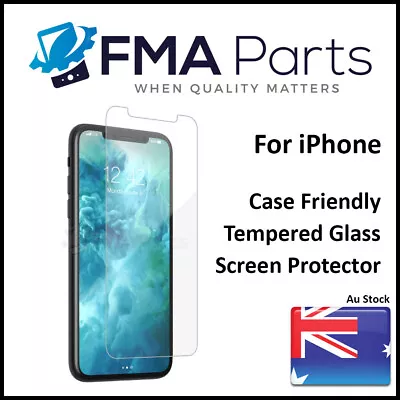 $3.95 • Buy For Apple IPhone 11 X XS 6 7 8 Plus Max Tempered Glass Screen Protector Case Fit