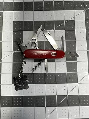 Victorinox Vintage Explorer Red 91 Mm Swiss Army Knife W/ Magnifying Glass 5284 • $45