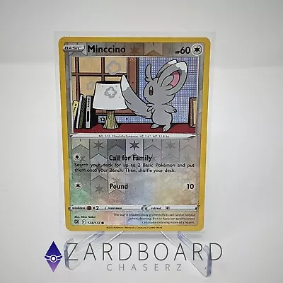 Pokémon TCG Minccino Brilliant Stars 124/172 Reverse Holo Common • $1.24