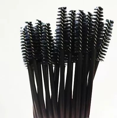 100Pcs Disposable Eyelash Brush Black Mascara Eyelash Wands Brushes Tool New • $6.01