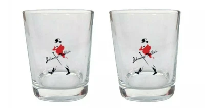 $31.99 • Buy Johnnie Walker Red Scotch Whisky Walking Man Glasses BNWOB Man Cave Ecosse 