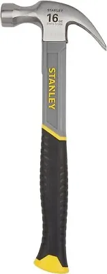 Stanley STHT0-51309 Curved Claw Hammer Fibreglass Shaft 450g (16oz) • £10.49