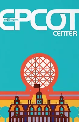 Epcot Center Walt Disney World Retro Spaceship Earth Globe Poster Print 11x17 • $19.49