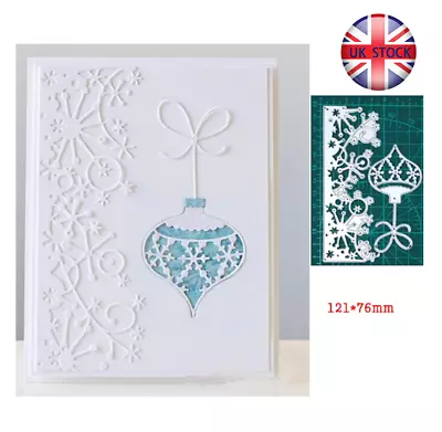 Snowflake Lace Christmas Bell Metal Cutting Dies Scrapbooking Paper Card DIY • £3.69