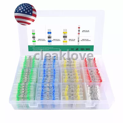 1000PCS Solder Seal Sleeve Heat Shrink Butt Wire Connectors Terminals Waterproof • $29.99