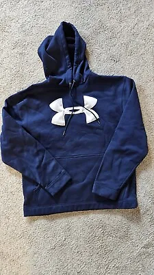 Under Armour Women's Men's Navy Pullover Hoodie Size Medium • $18.99