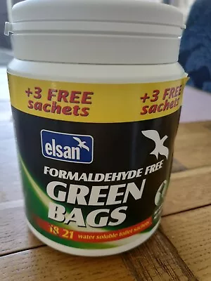 Elsan Green Bags Eco Toilet Sachets 18 +3 Free • £16