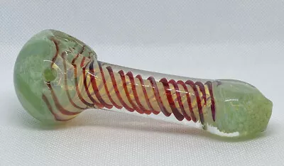 4.5'' Silver Fumed Frit Color Changing Spiral Vortex Tobacco Smoking Glass Pipe • $19.99