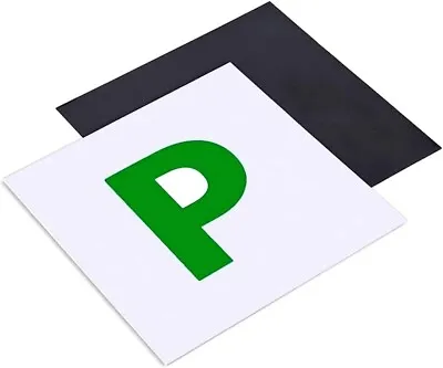 £2.79 • Buy ✅ Pack Of 2 P Plate New Driver Green Magnetic Pair Just Passed Car Van Pass UK