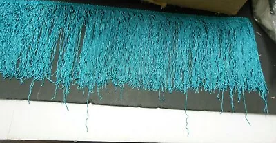 2.5 Yards Of 8  Turquoise Chainette Fringe Dance Dress Up Theatrical Use  • $18.99