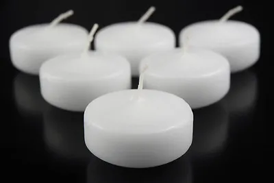 80 X 6cm Large White Floating Candle Room Table Centrepiece 5 Hour Burn BULK BUY • $96.50