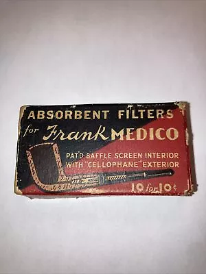 Vintage Pipe Smoking Advertising Absorbent Filters Frank Medico ALL 10 FILTERS • $2.99