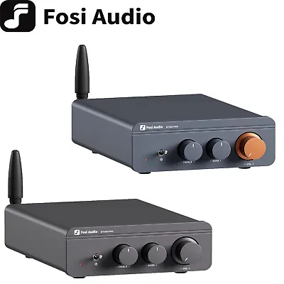 Fosi Audio BT20A Pro Audio Amplifier Bluetooth Home Stereo HiFi Class D 48V/32V • £117.99