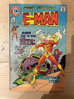 Charlton Comics 1978 E-Man #1 1st Edition 1st Appearance Of E-Man Vintage Book • £19.95