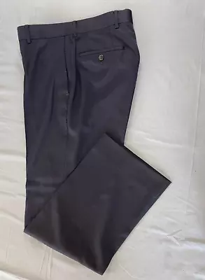 Hugo Boss James Brown US Flat Front Wool Dress Pants Slacks. Black 32X31. EUC! • $29.99