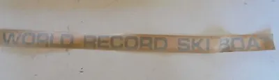 Mastercraft Boat Decal Vinyl Sticker World Record Ski Boat Black 27  X 1.5  • $10.99