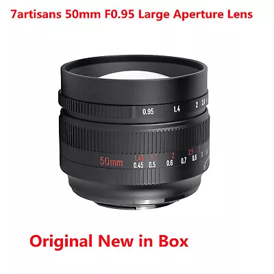 7artisans 50mm F0.95 Manual Focus Portrait Lens For Fujifilm Fuji X-T30 X-H2S HS • $183.88