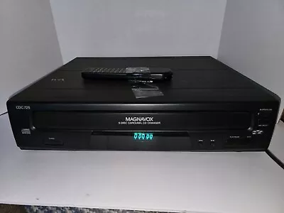 Vintage 1997 Magnavox CDC-725 5 Disc CD Player - WORKS / With Remote • $51