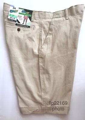 PLUGG CLOTHING Men's Shorts (SIZE 34) Flex Waist Flat Front SAND DUNE New • $28.99