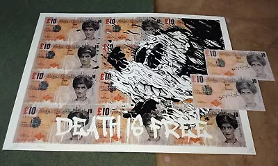 DEATH NYC Ltd Ed Signed Art Print £10 Banksy Replicas Matt Gondek Mickey Mouse  • £184.98
