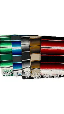 Mexican Serape Blanket XL 80 X60  In Solid Colors • $31
