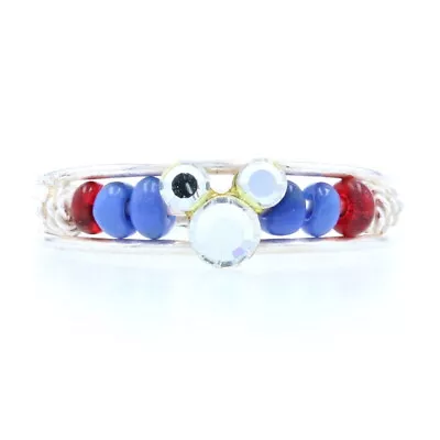 NEW Disney Mickey Mouse Ring - 925 Sterling Silver Red & Blue Toe Ring • $19.99