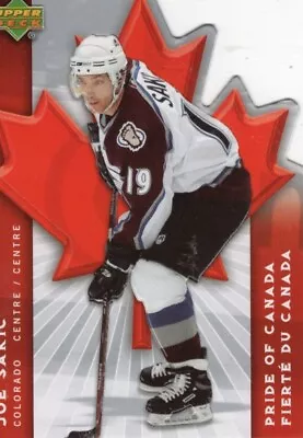 2007-08 McDonalds Upper Deck Pride Of Canada #PC1 Joe Sakic • $1.45