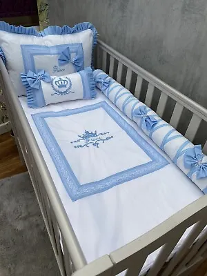 Embroidery Baby Cot Bedding Set  60/120 • £95