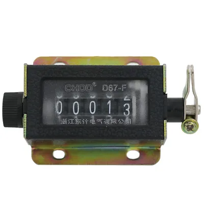 Counter 0~99999 D67-F Mechanical New 5 Digit Tally Manual Hand Click  .go • $5.03