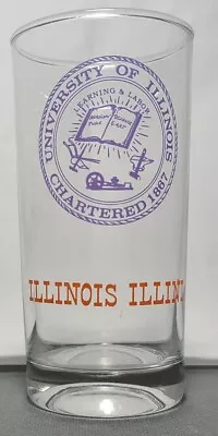 Marathon Oil 1960's University Of Illinois Illini Big Ten 5 1/2  Tumbler ~ Used  • $6.85