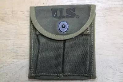 US Military Issue WW2 M1 Carbine Ammo Magazine Stock Or Belt Pouch Canvas J15A • $59.95